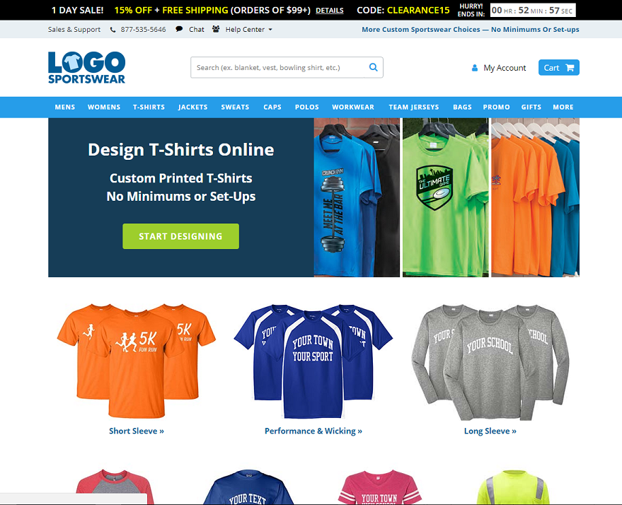 Logo Sportswear Website